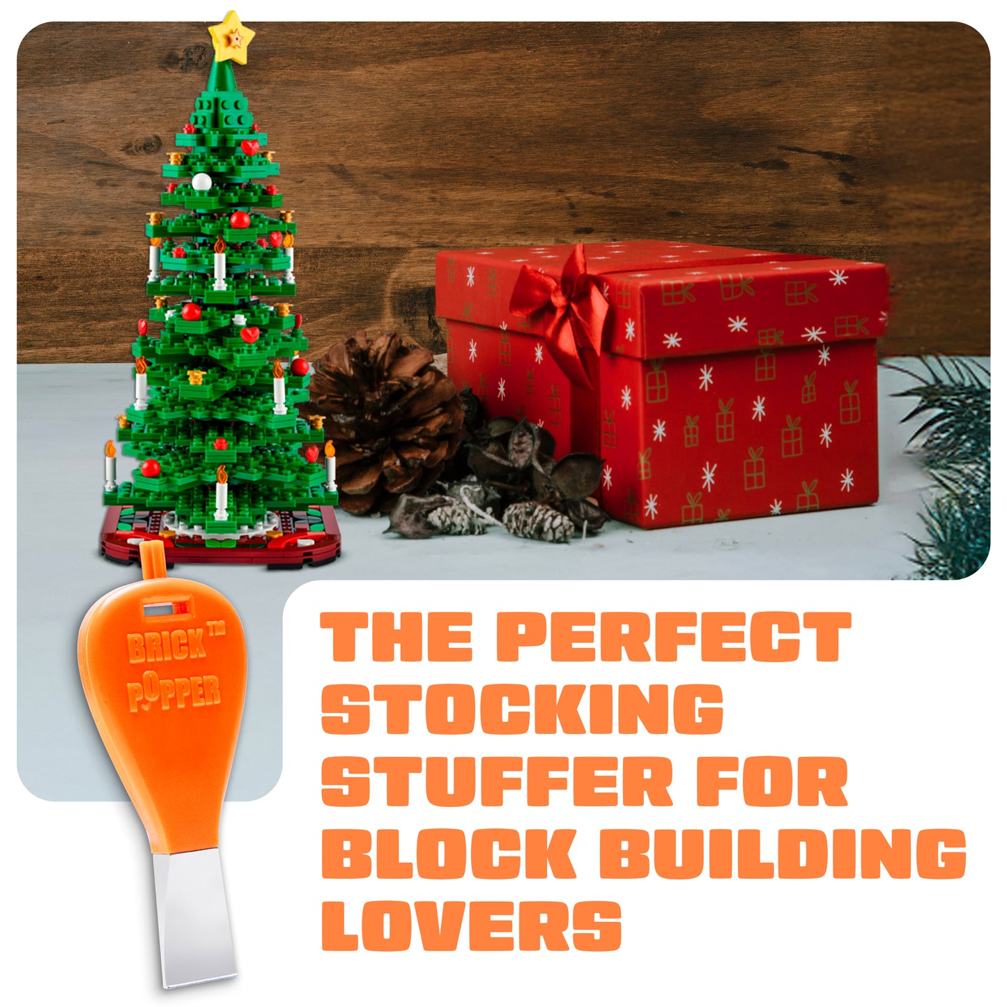 Orange LEGO Brick Popper Tool