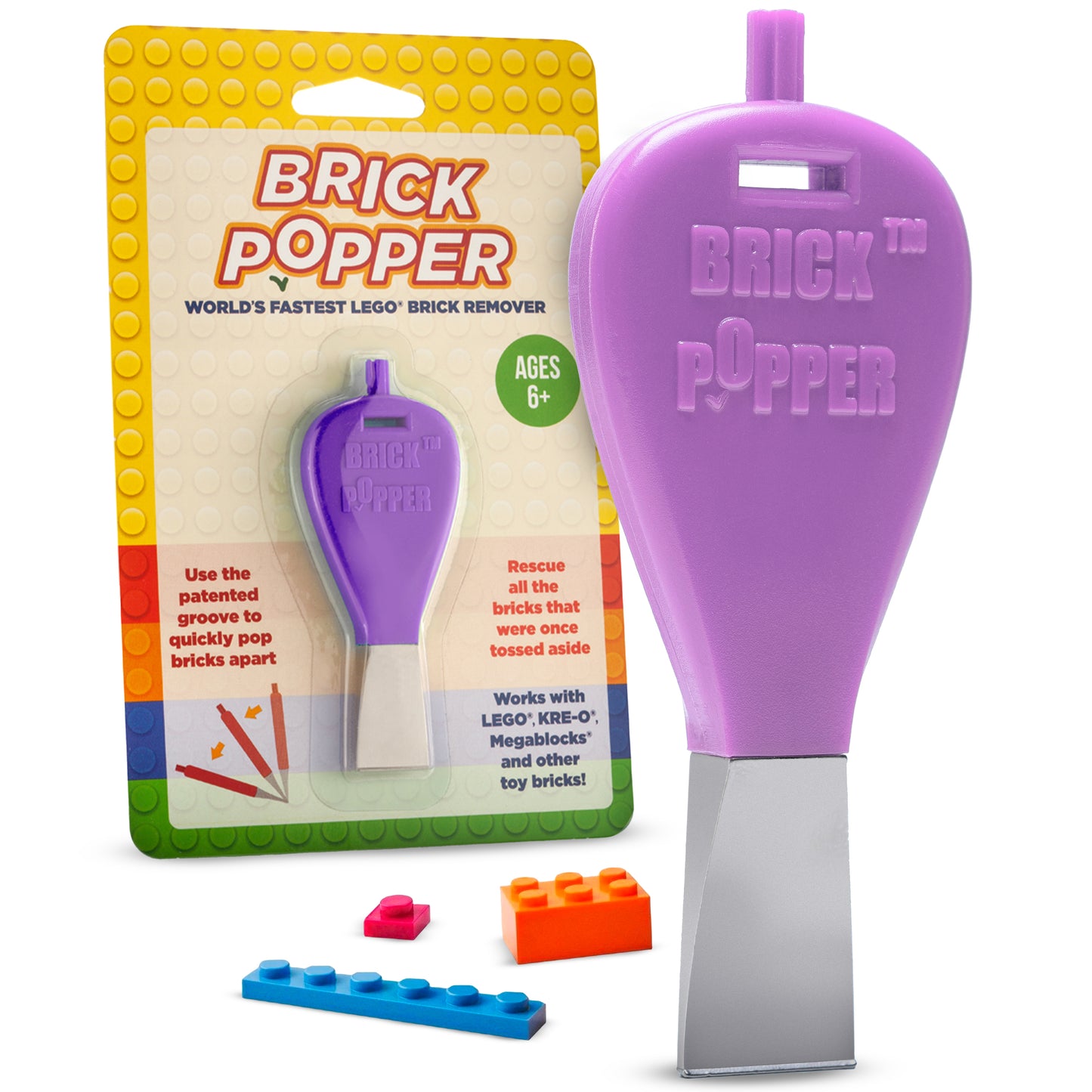 Purple LEGO Brick Popper Tool