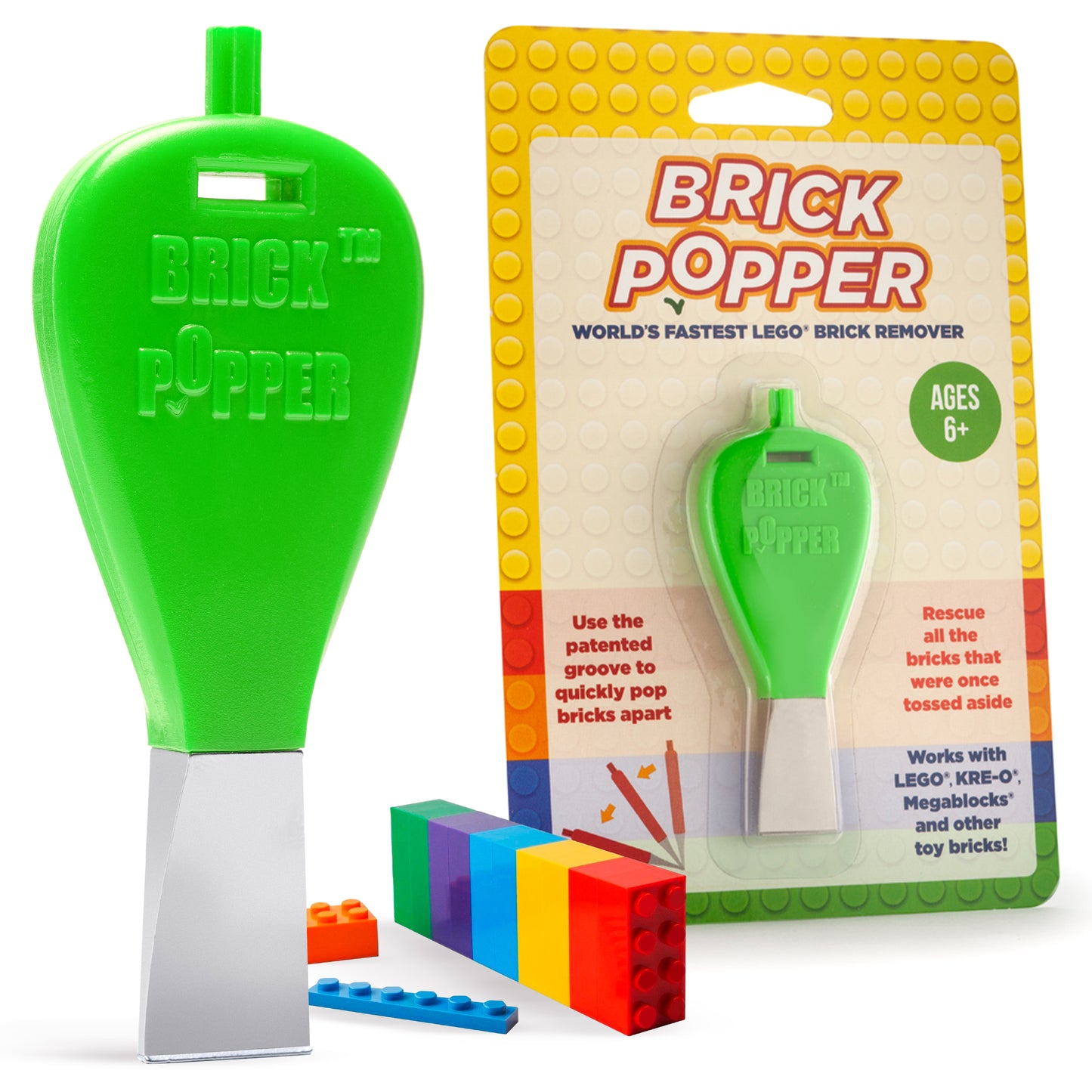 Lime Green LEGO Brick Popper Tool