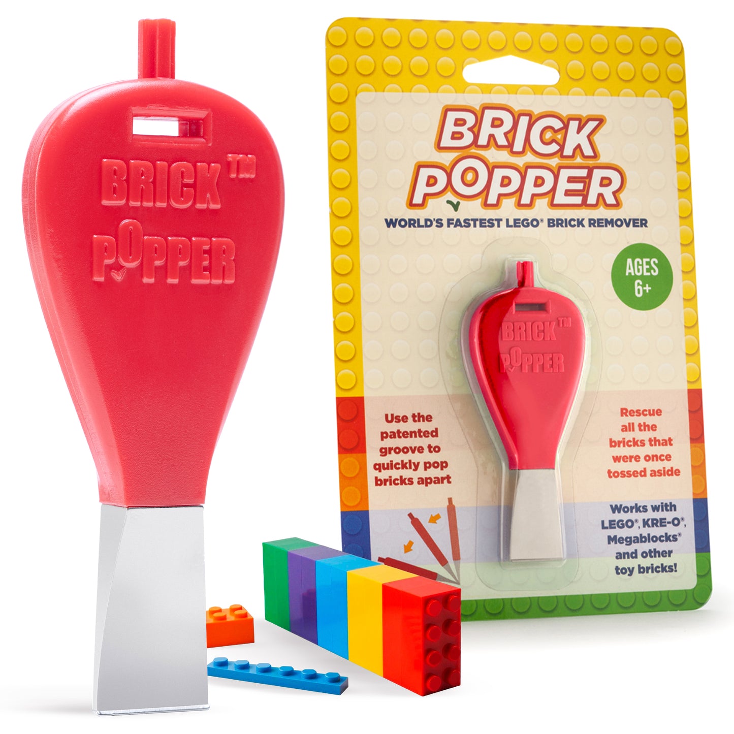 Red LEGO Brick Popper Tool