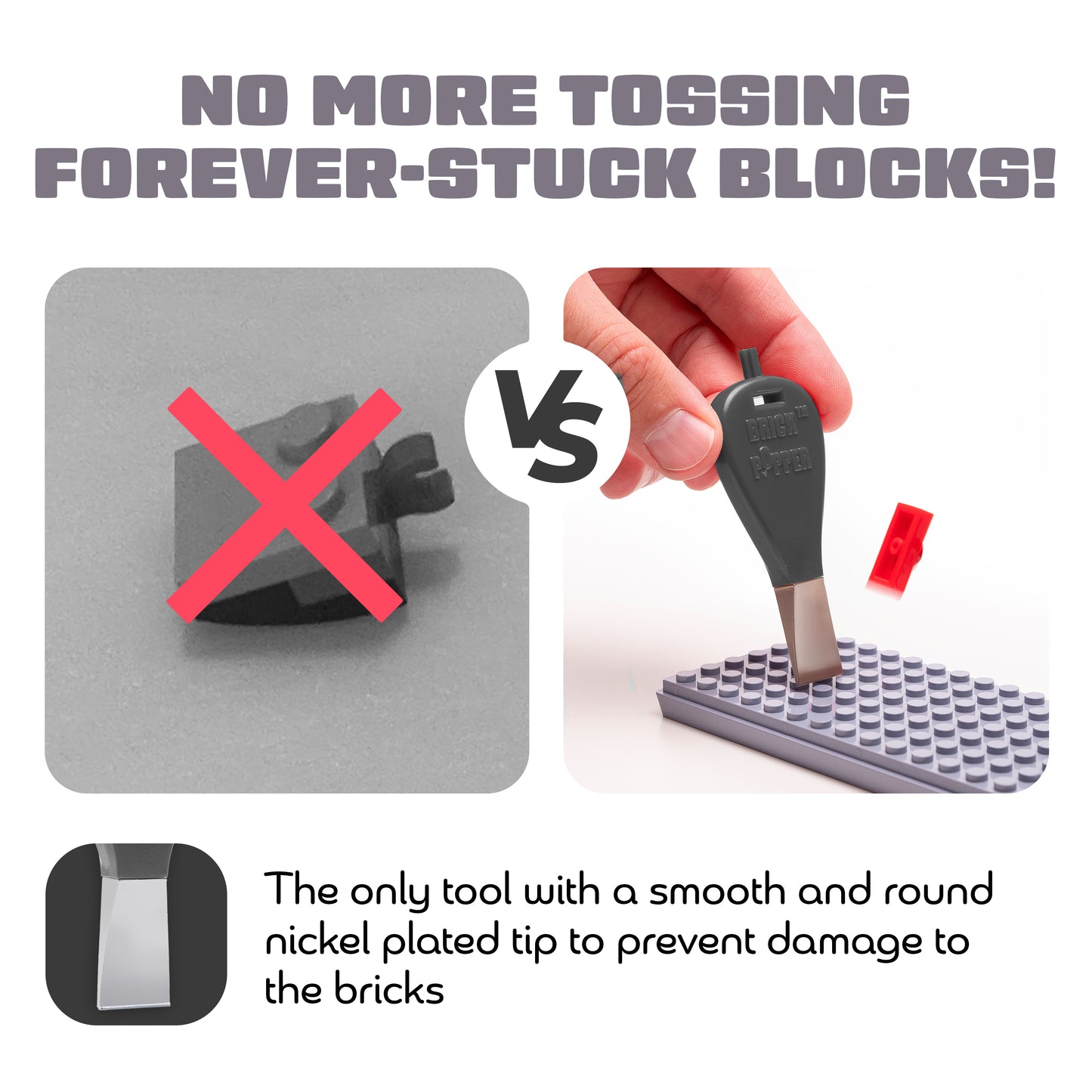 Black LEGO Brick Popper Tool